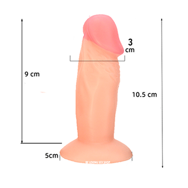 Mini Dildo Realista Suave como Chupon 10 cm