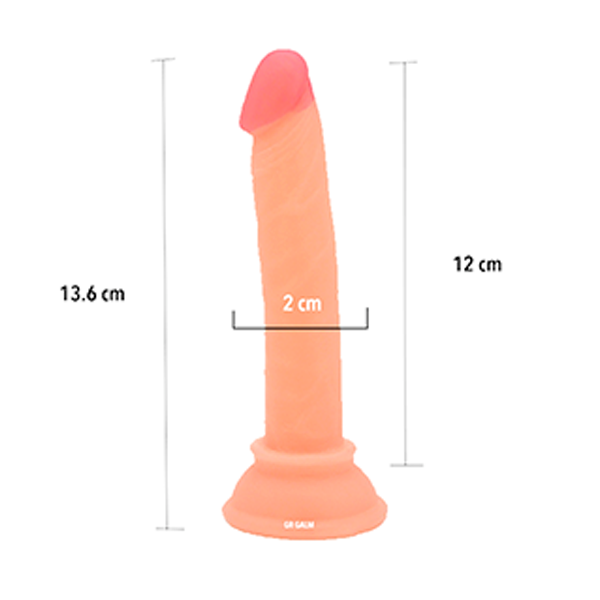 Mini Dildo Realista Suave para Principiante, fino, delgado