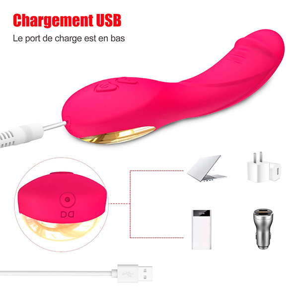 Potente Vibrador Curvo Silicon Premium
