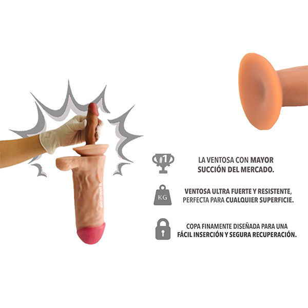 Mini Dildo Realista Suave como Chupon 10 cm