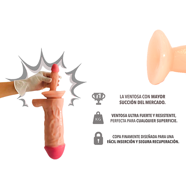 Mini Dildo Realista Suave como Chupon 10 cm