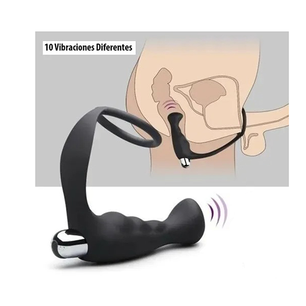 Plug Anal y Anillo Vibrador Próstatico