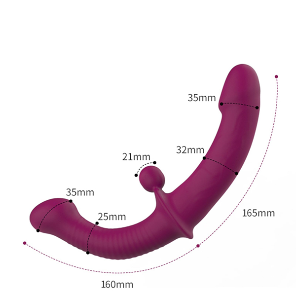 Vibrador Doble Pareja Lesbico USB