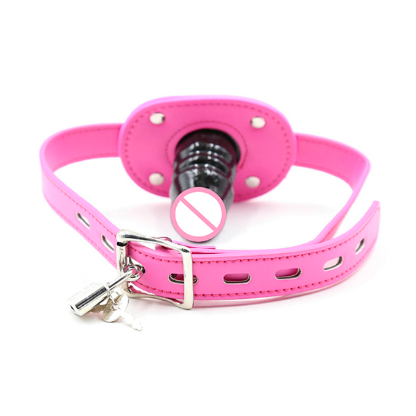Mordaza Con Plug Bdsm Dildo Pequeño Rosa