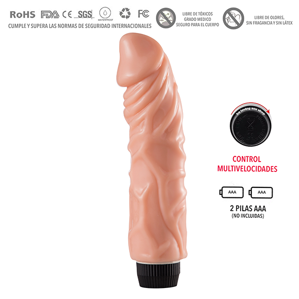 Vibrador Consolador Jelly Masajeador Carne