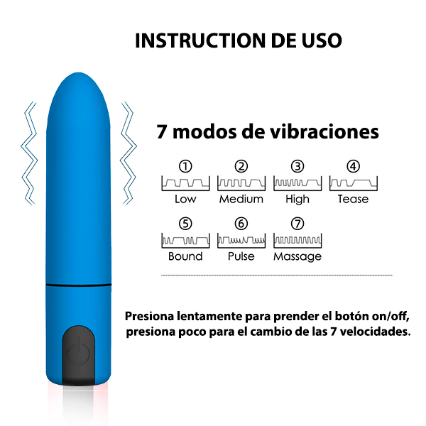 Mini Bala USB Vibrador Consolador