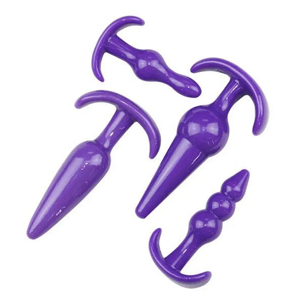 Kit Plug Anal 7 Piezas Jelly Perlas Gradual