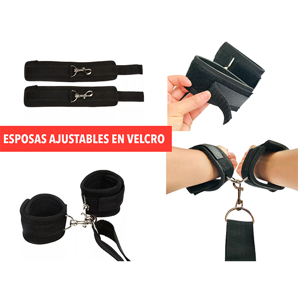 Kit Amarre Bondage Esposas + Mordaza