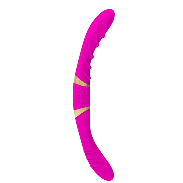 Vibrador Doble Lesbico Usb 34 Cm
