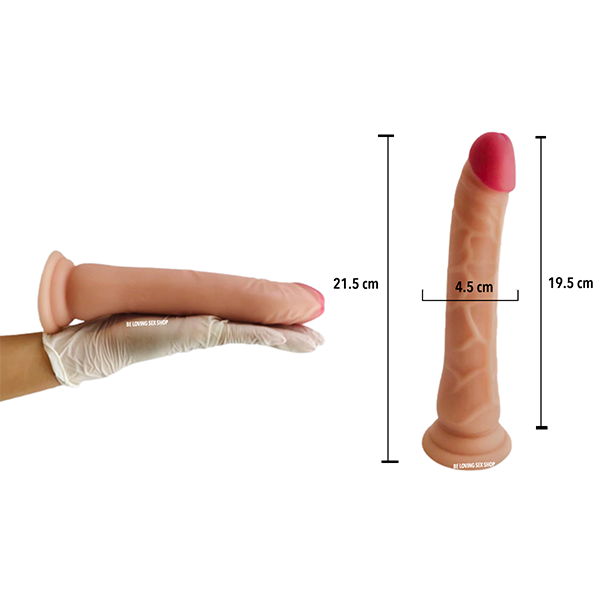 Dildo Realista Suave Roberto de 21.5 cm