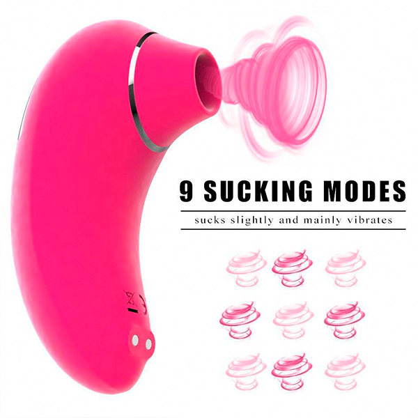 Vibrador Succionador Clítoris USB Rosa