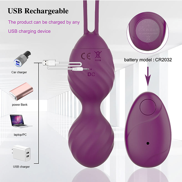 Kit 3 Bolas De Kegel Vibrante Inalámbrico