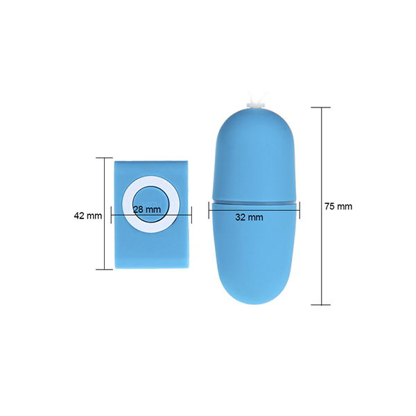 Mini Vibrador Inalambrico Bala Mp3 Azul