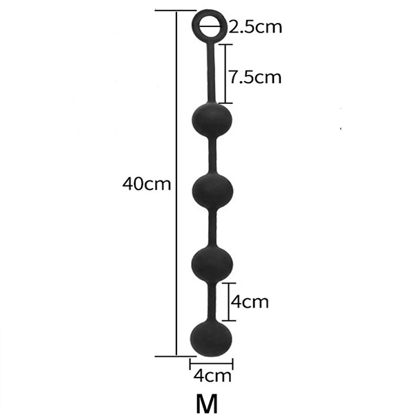 Plug Anal de Perlas Rosario 40 Cm