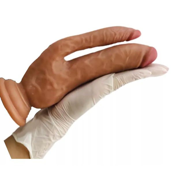 Dildo Realista Suave De Doble Cabeza