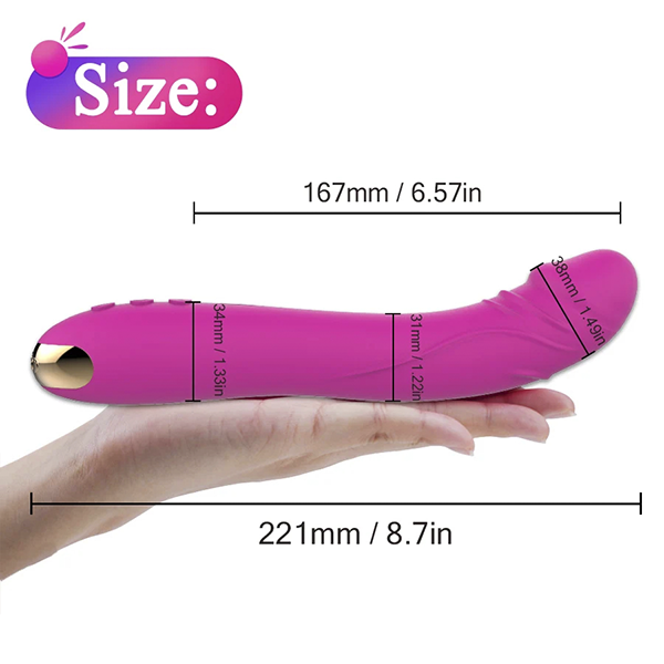 Vibrador Punto G USB Magnetico Rosa