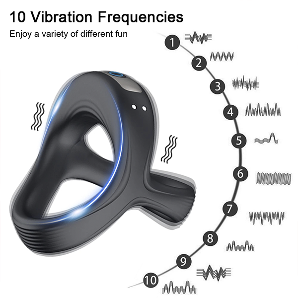 Anillo Vibrador Doble Motor Cockring
