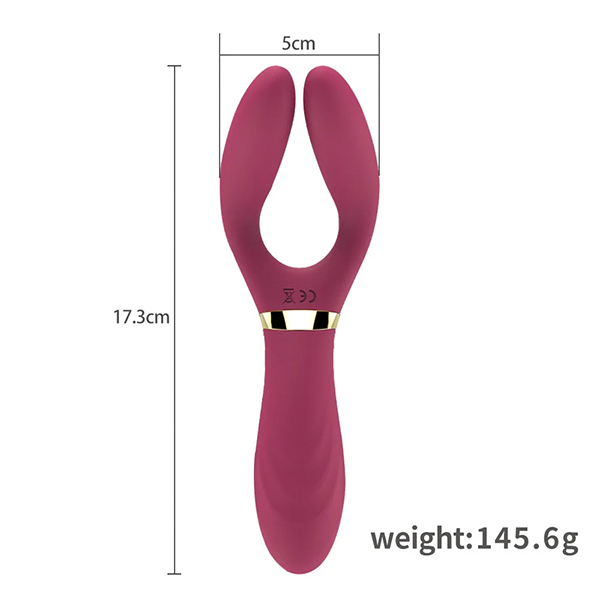 Vibrador Multifunciones 3 Motores Rosa