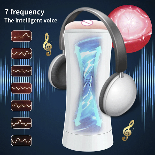 Masturbador Premium Vibracion Ventosa Voz