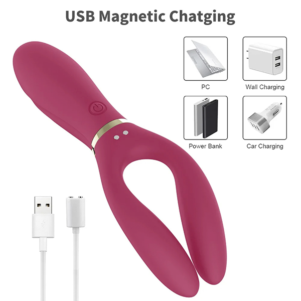 Vibrador Multifunciones 3 Motores Rosa