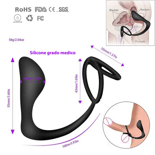 Anillo Cockring & Plug Anal Prostatico