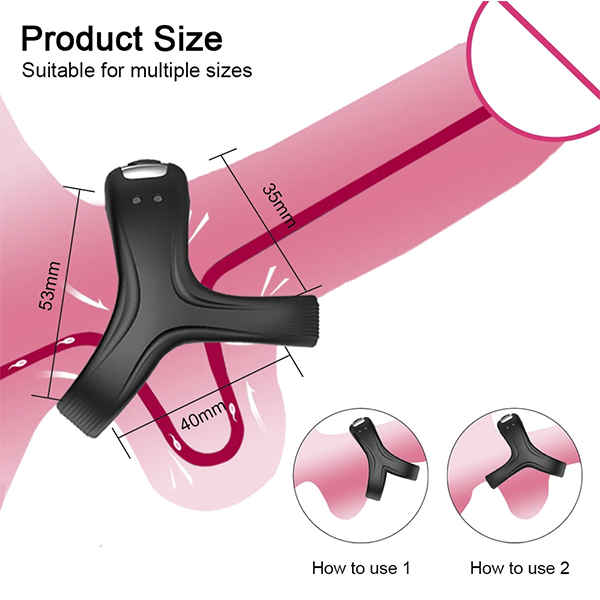 Anillo Vibrador Doble Motor Cockring