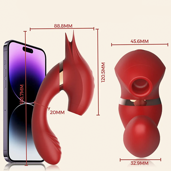 Vibrador y Succionador Estimulador 3 En 1