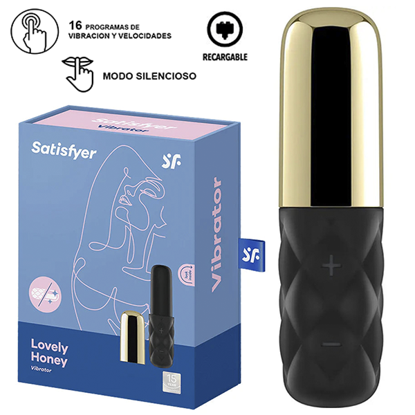 Huevo Vibrador Satisfyer Lovely Honey Black