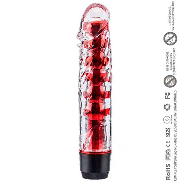 Vibrador Liso Jelly Gel