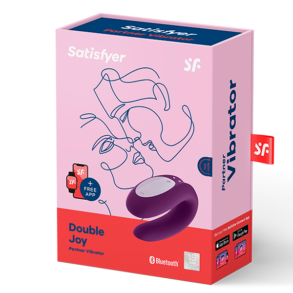 Vibrador Satisfyer Double Joy App Morado