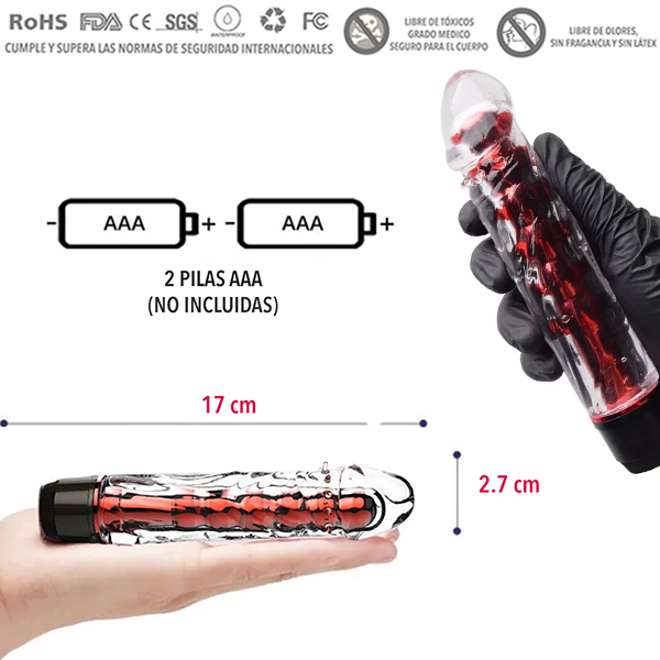 Vibrador Liso Jelly Gel