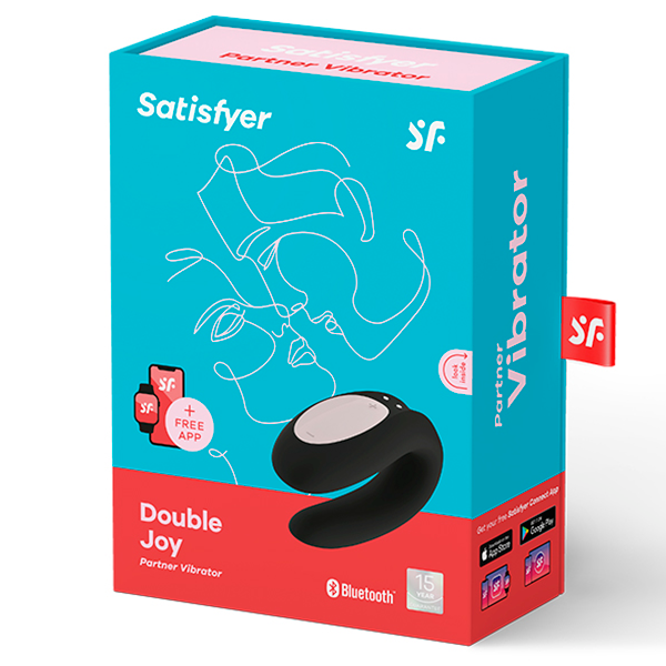 Vibrador Satisfyer Double Joy App Negro