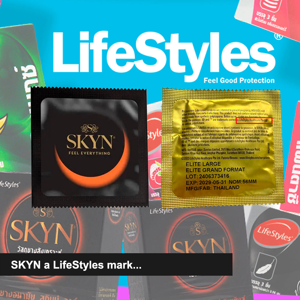3 Condones Sin Látex Lifestyles Skyn Large Grande Ultrasuave