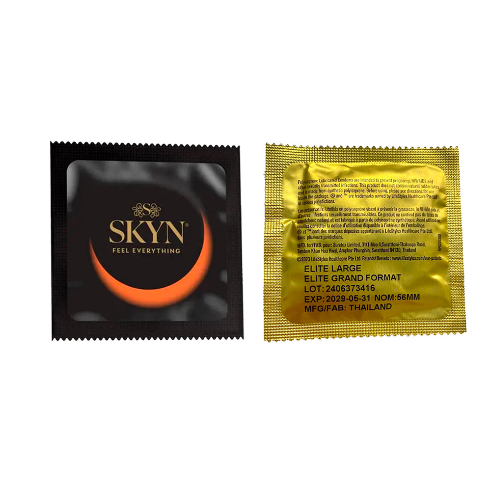 3 Condones Sin Látex Lifestyles Skyn Large Grande Ultrasuave