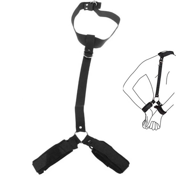 Kit BDSM Amarre De Collar + Esposas