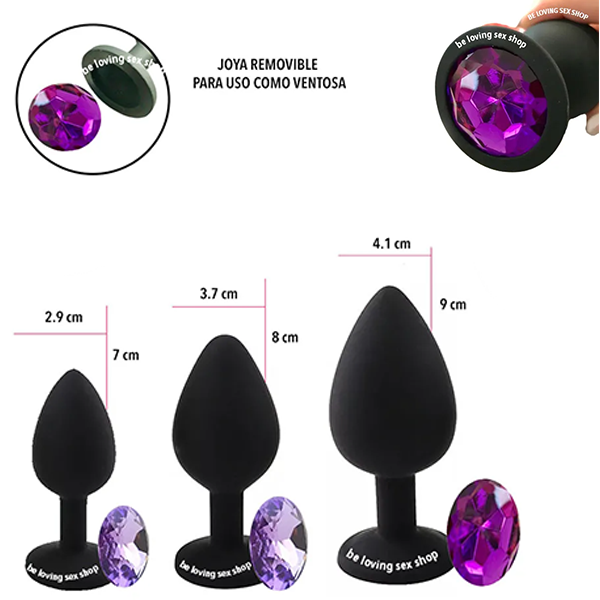 Kit de 3 plug de silicon