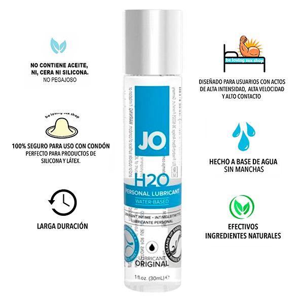 Lubricante Efecto Silicon Base Agua Jo H2O 30 Ml