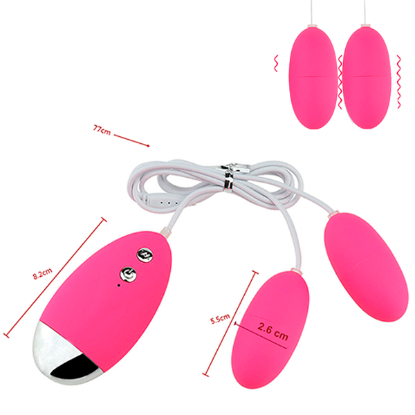 Vibrador De Dos Balas de Silicon