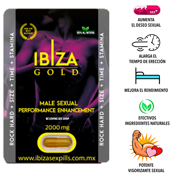 Pastilla Vigorizante Masculino Ibiza Gold