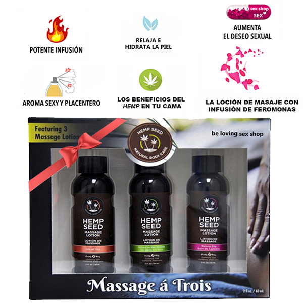 Set de 3 Lociones 60ml Masaje Earthly Body