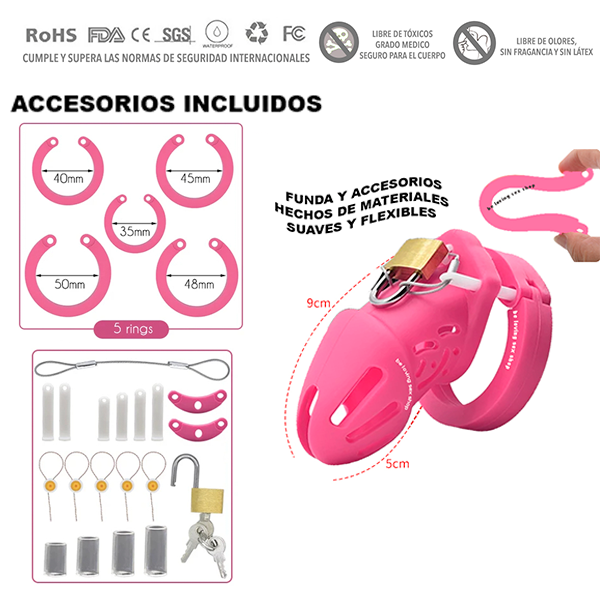 Dispositivo De Castidad Jaula Silicon Pene