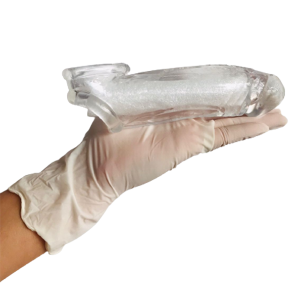Funda Pene Doble Inserción Crystal Humo
