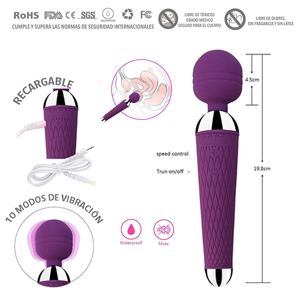 Vibrador Masajeador Tipo Magic Wand