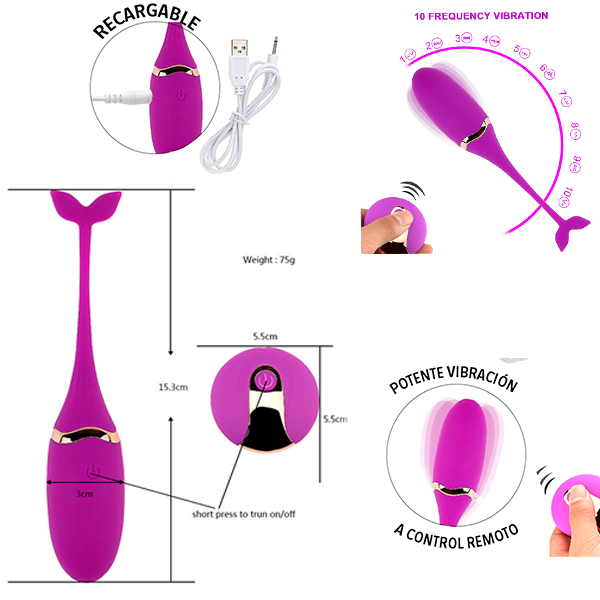 Bala Inalámbrico Silicon Morado