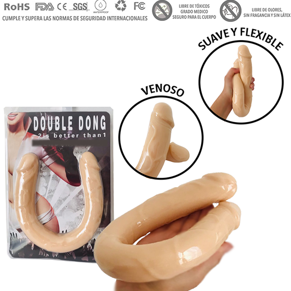 Dildo Doble Cabeza 15 Pulg Realista