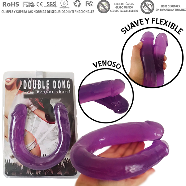 Dildo Doble Cabeza 15 Pulg Realista