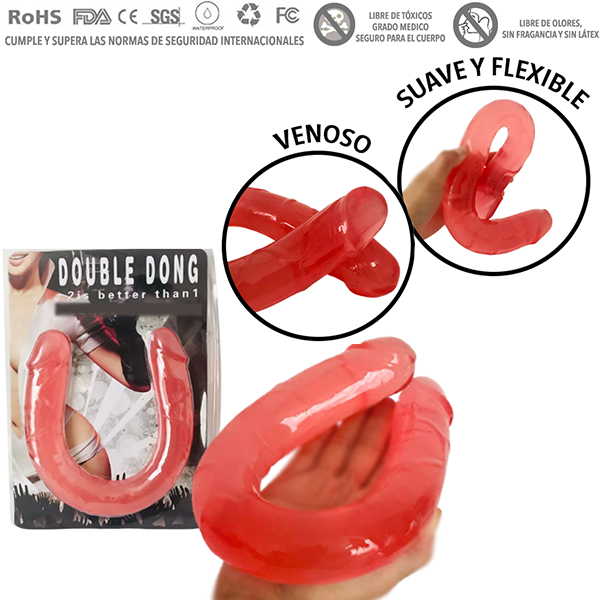 Dildo Doble Cabeza 15 Pulg Realista