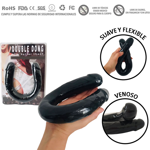 Dildo Doble Cabeza 15 Pulg Realista