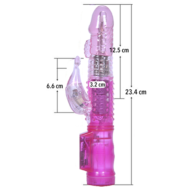 Vibrador conejo giratorio 360 grados