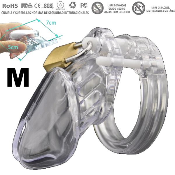 Jaula De Castidad de plastico transparente